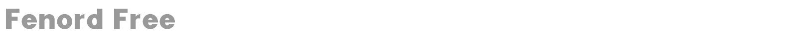 Fenord font preview